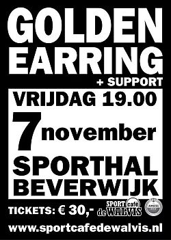 Golden Earring show poster November 07, 2014 Beverwijk - Sporthal